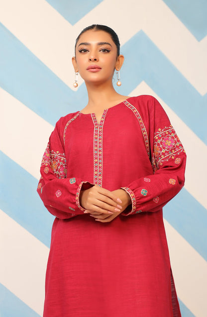 Orient - Stitched 1 Piece Embroidered Khaddar Shirt