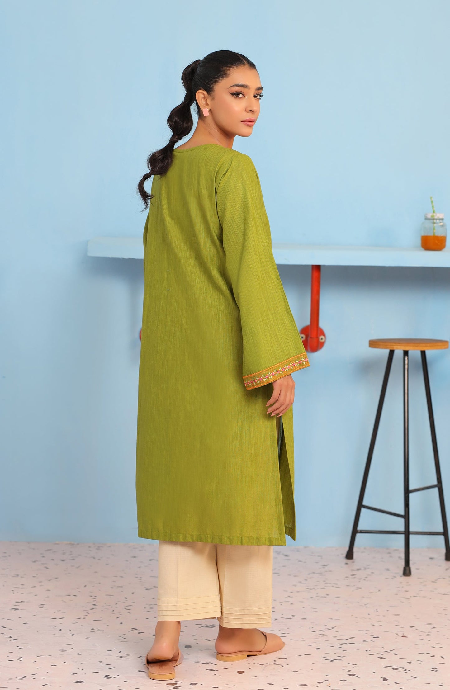 Orient - Stitched 1 Piece Embroidered Khaddar Shirt