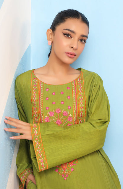 Orient - Stitched 1 Piece Embroidered Khaddar Shirt