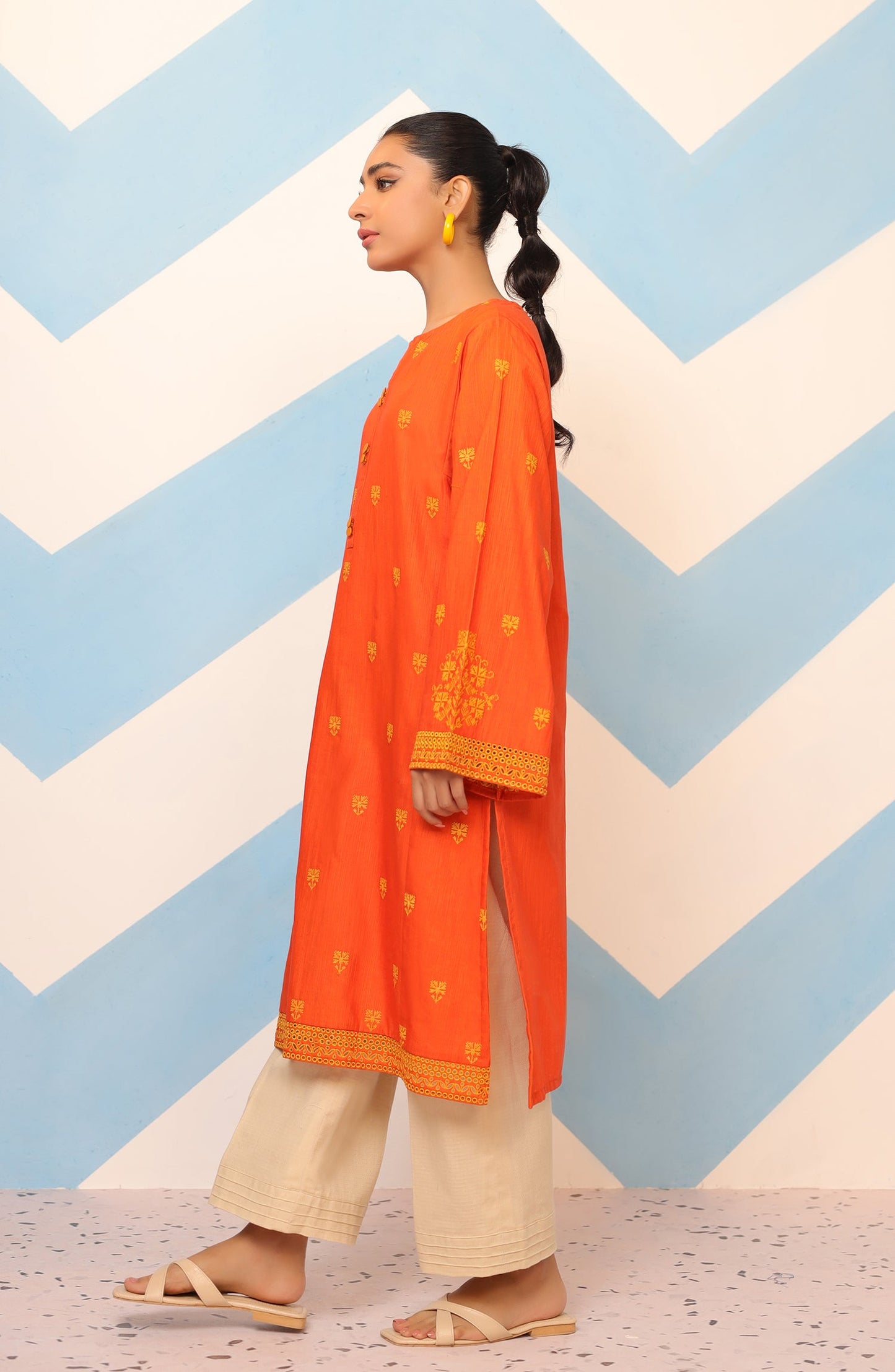 Orient - Stitched 1 Piece Embroidered Khaddar Shirt