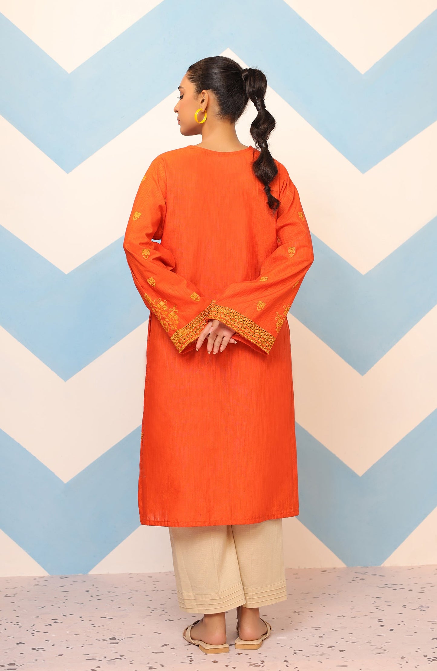 Orient - Stitched 1 Piece Embroidered Khaddar Shirt