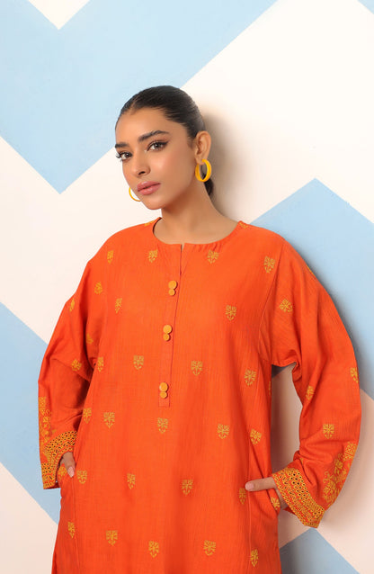 Orient - Stitched 1 Piece Embroidered Khaddar Shirt
