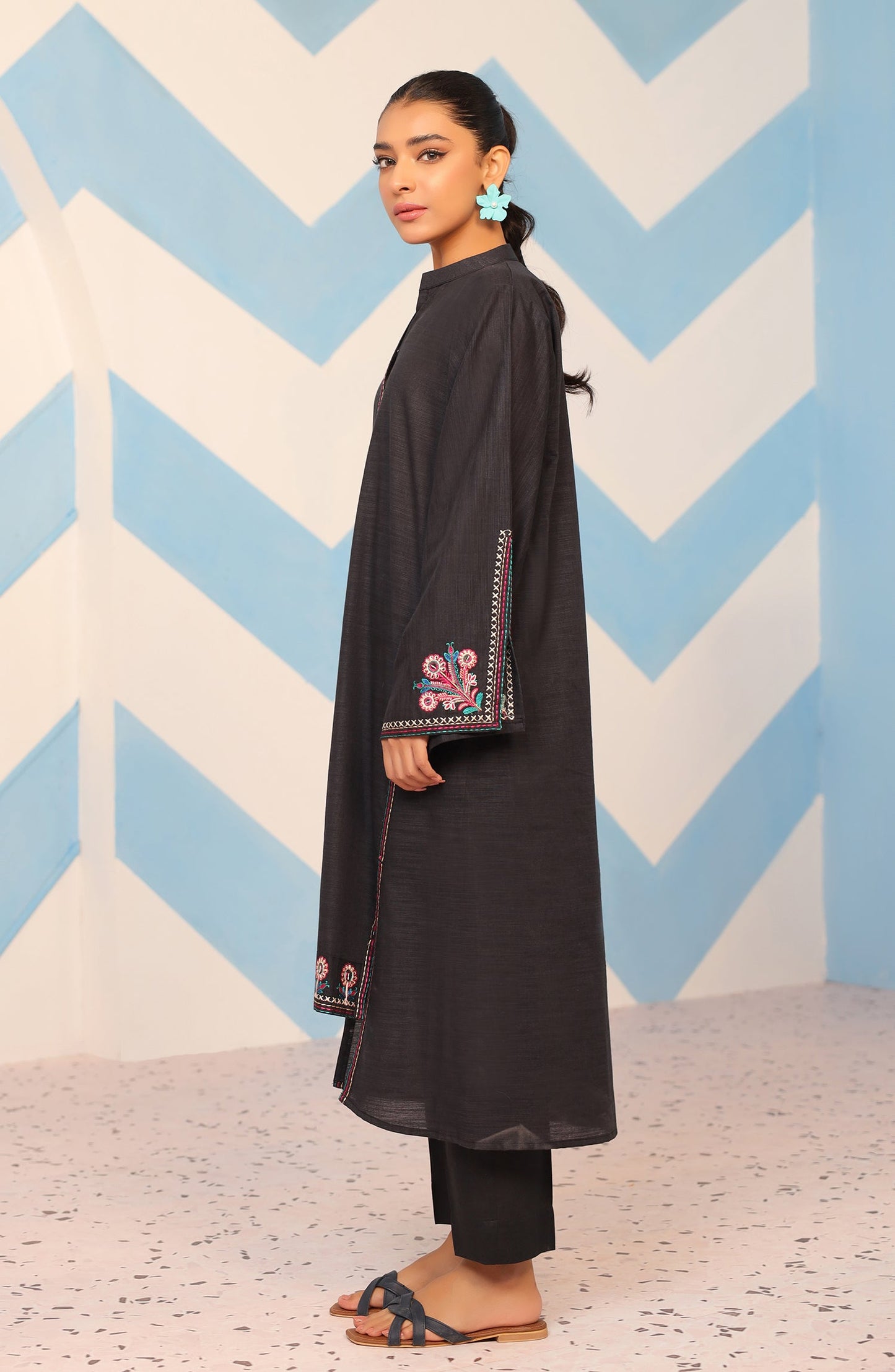 Orient - Stitched 1 Piece Embroidered Khaddar Shirt