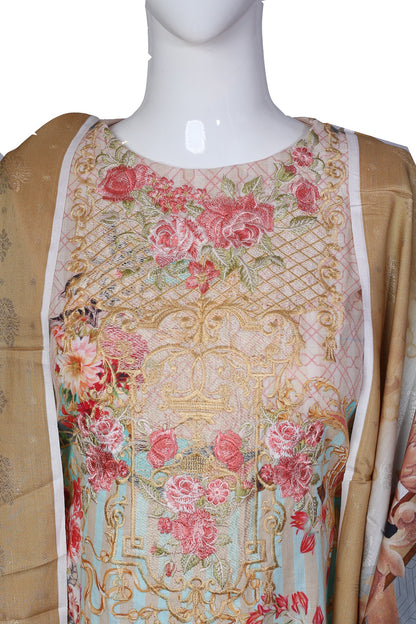 Adan's Libas - Cornelian - Stitch 2PC Embroidered Khaddar
