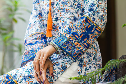Eraj Hussain - Cobalt Iris - Stitched