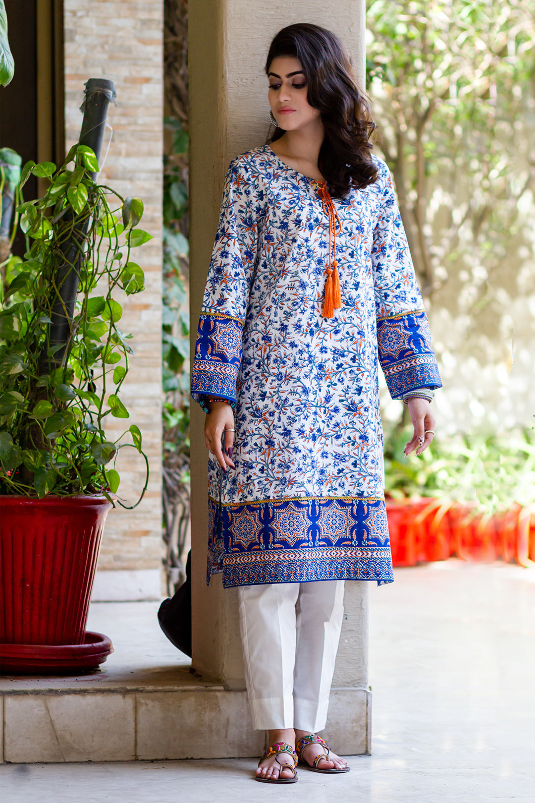 Eraj Hussain - Cobalt Iris - Stitched