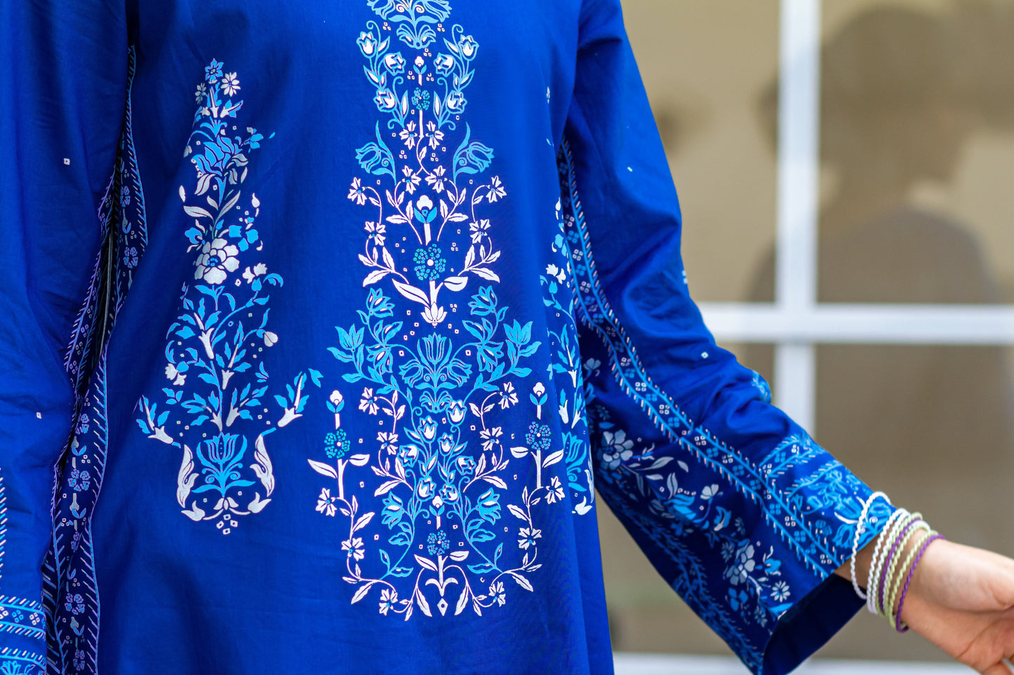 Eraj Hussain - Cerulean Bluebells - Stitched