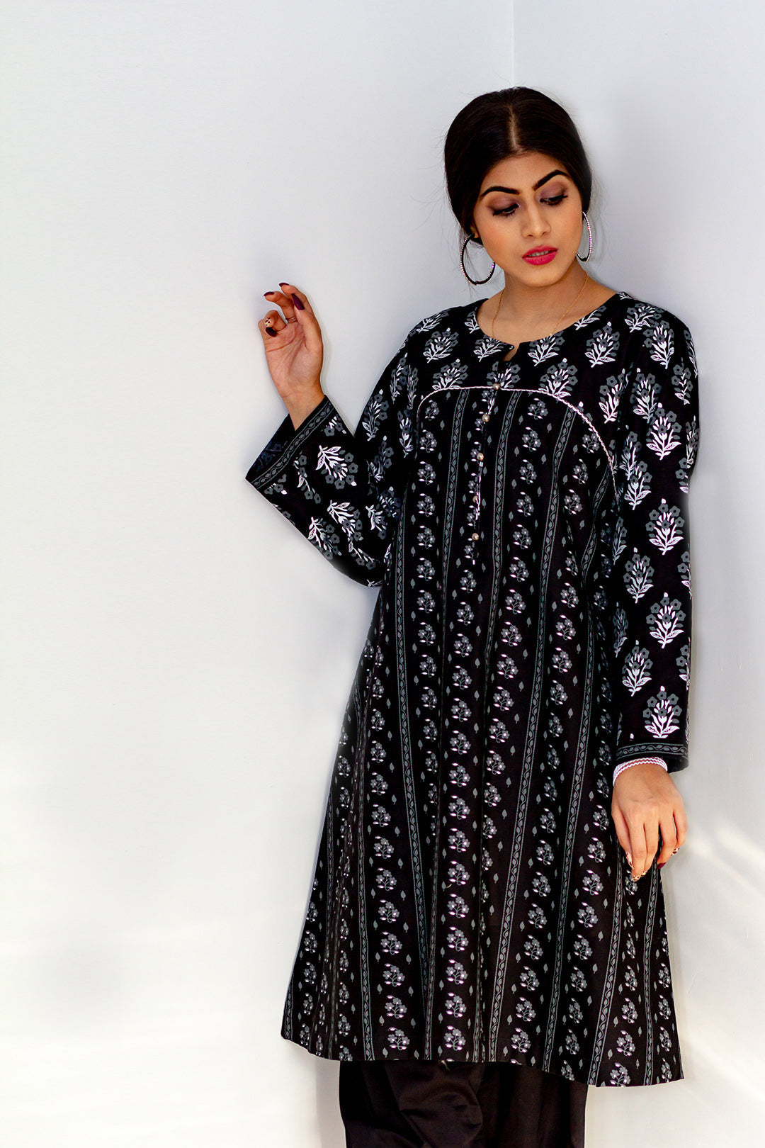 Eraj Hussain - Black Lily - Stitched