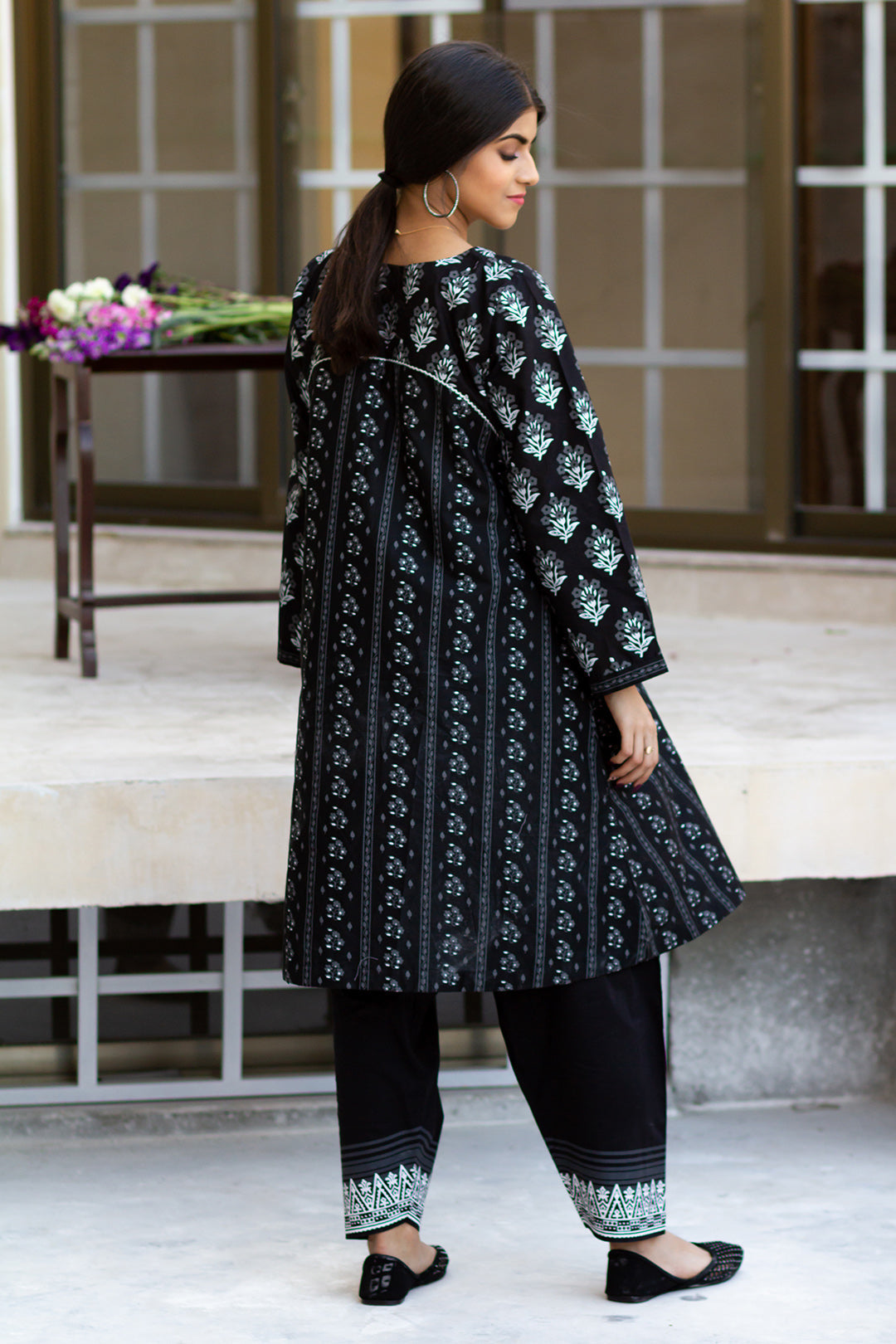 Eraj Hussain - Black Lily - Stitched