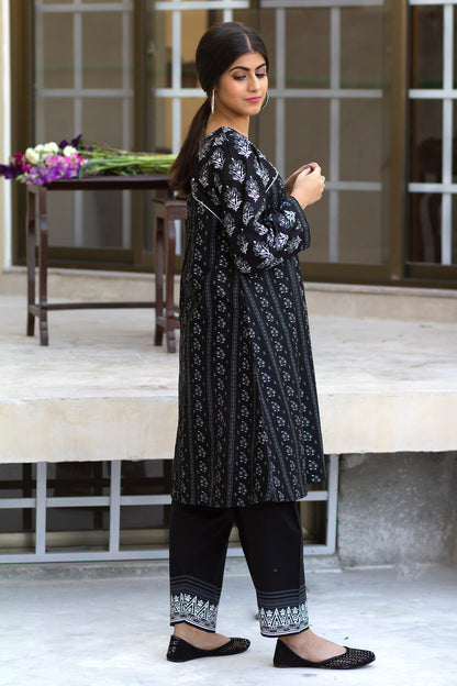 Eraj Hussain - Black Lily - Stitched