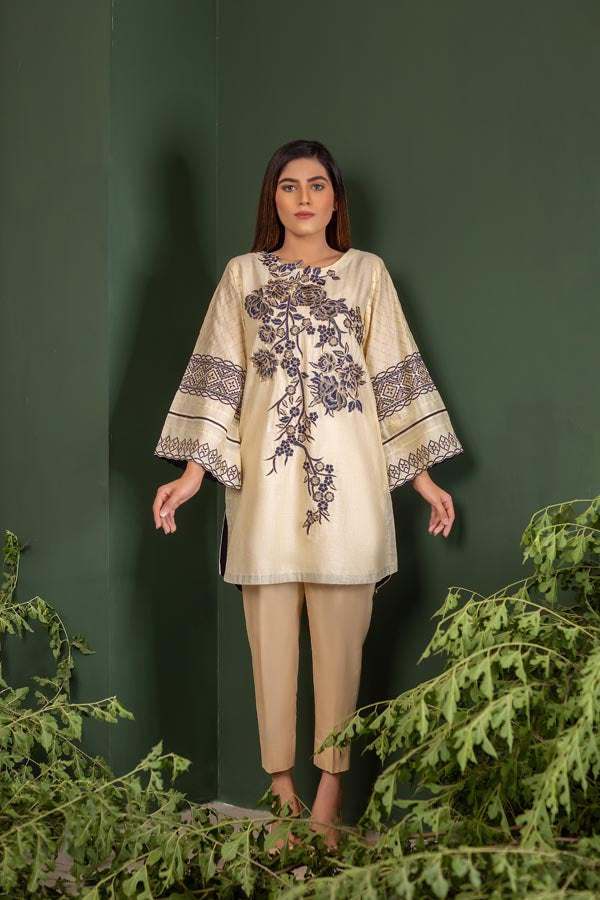 Adan's Libas - Crepe - Embroidered Lawn Stitch Shirt