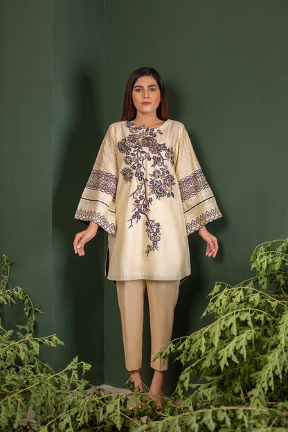 Adan's Libas - Crepe - Embroidered Lawn Stitch Shirt