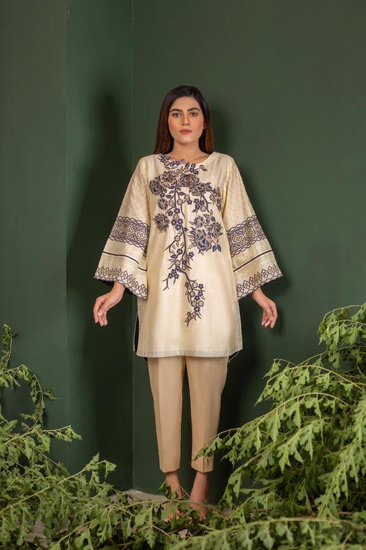 Adan's Libas - Crepe - Embroidered Lawn Stitch Shirt