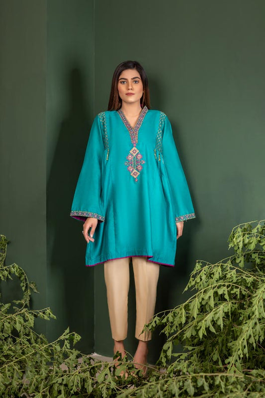 Adan's Libas - Clematis - Embroidered Lawn Stitch Shirt