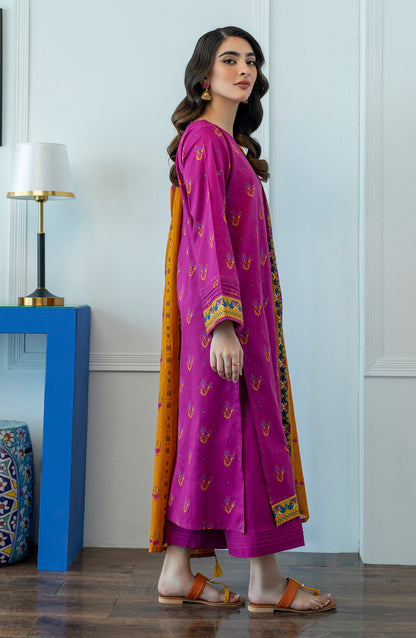 Orient - Unstitched 3 Piece Printed Lawn Shirt , Lawn Pant and Lawn Dupatta
