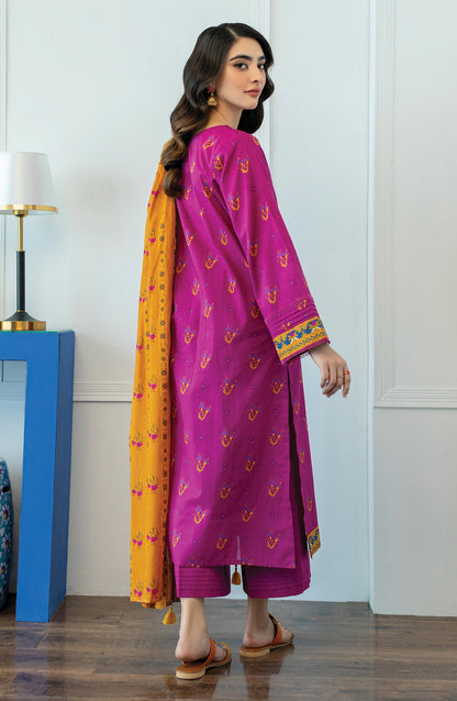 Orient - Unstitched 3 Piece Printed Lawn Shirt , Lawn Pant and Lawn Dupatta