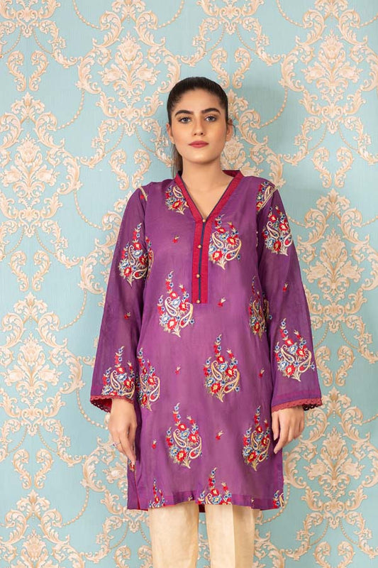 Adan's Libas - Catmint - Stitched Embroidered Swiss Shirt