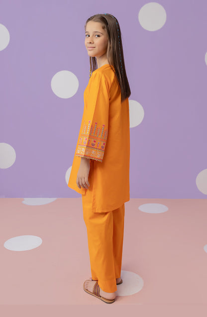 Orient - Stitched 2 Piece Plain Embroidered Shirt and Lawn Pant