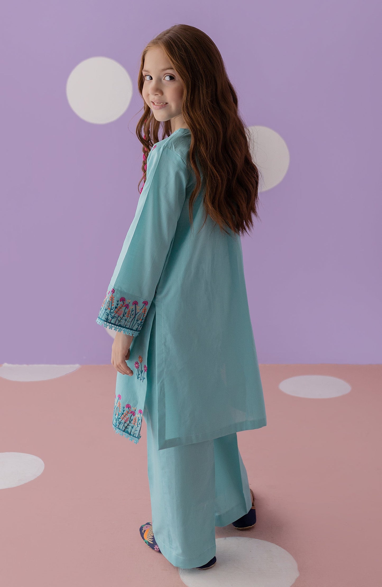 Orient - Stitched 2 Piece Plain Embroidered Shirt and Lawn Pant