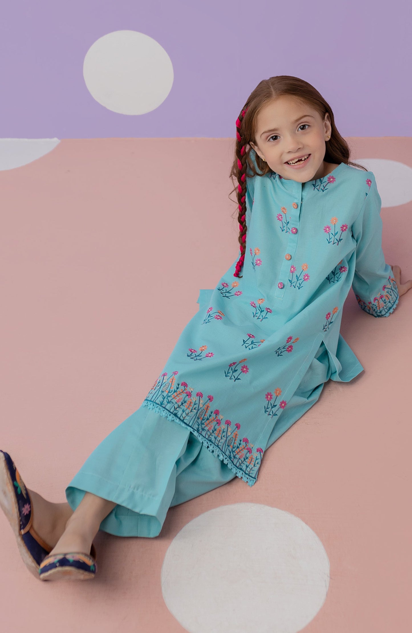 Orient - Stitched 2 Piece Plain Embroidered Shirt and Lawn Pant