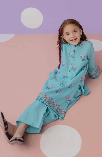Orient - Stitched 2 Piece Plain Embroidered Shirt and Lawn Pant