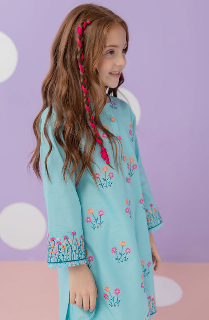 Orient - Stitched 2 Piece Plain Embroidered Shirt and Lawn Pant