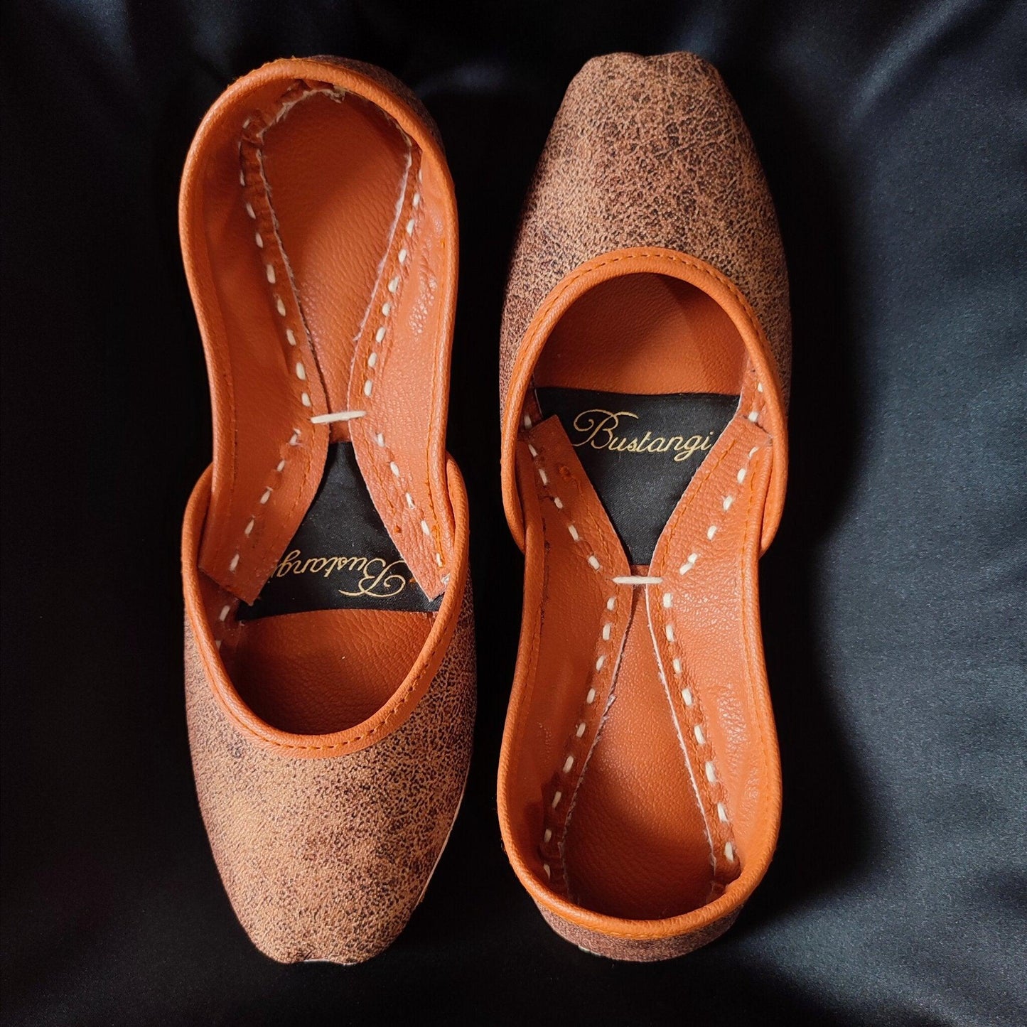 Bustangi - Brown Denim Casual Khussa CK016