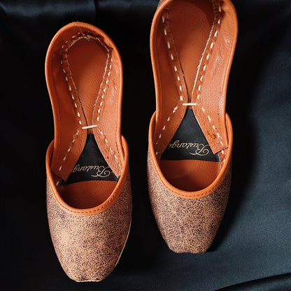 Bustangi - Brown Denim Casual Khussa CK016