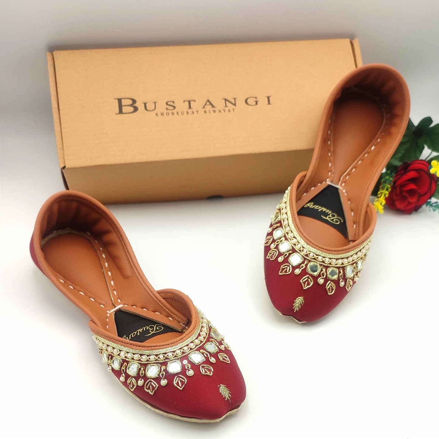 Bustangi - Anarkali - Maroon