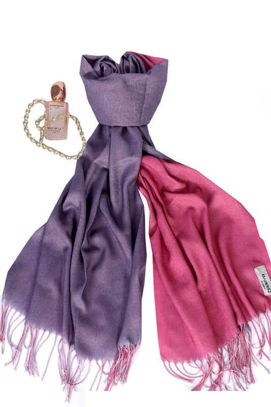 Bareeq Outfits - Purple & Pink Stoler ZTTFS-05