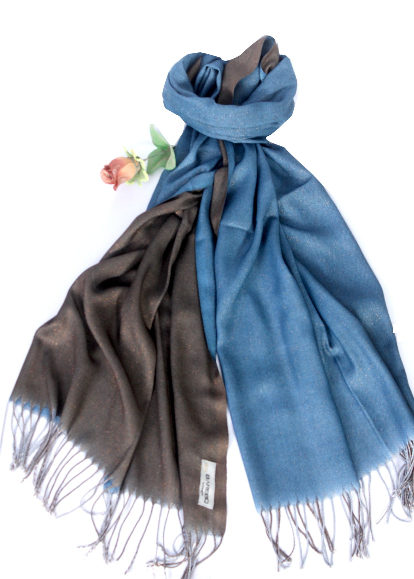 Bareeq Outfits - Sea Green & Black Stoler ZTTFS-06