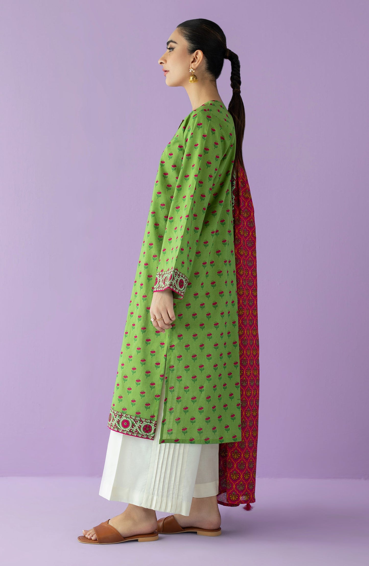 Orient - Stitched 2 Piece Printed Lawn Shirt and Lawn Dupatta