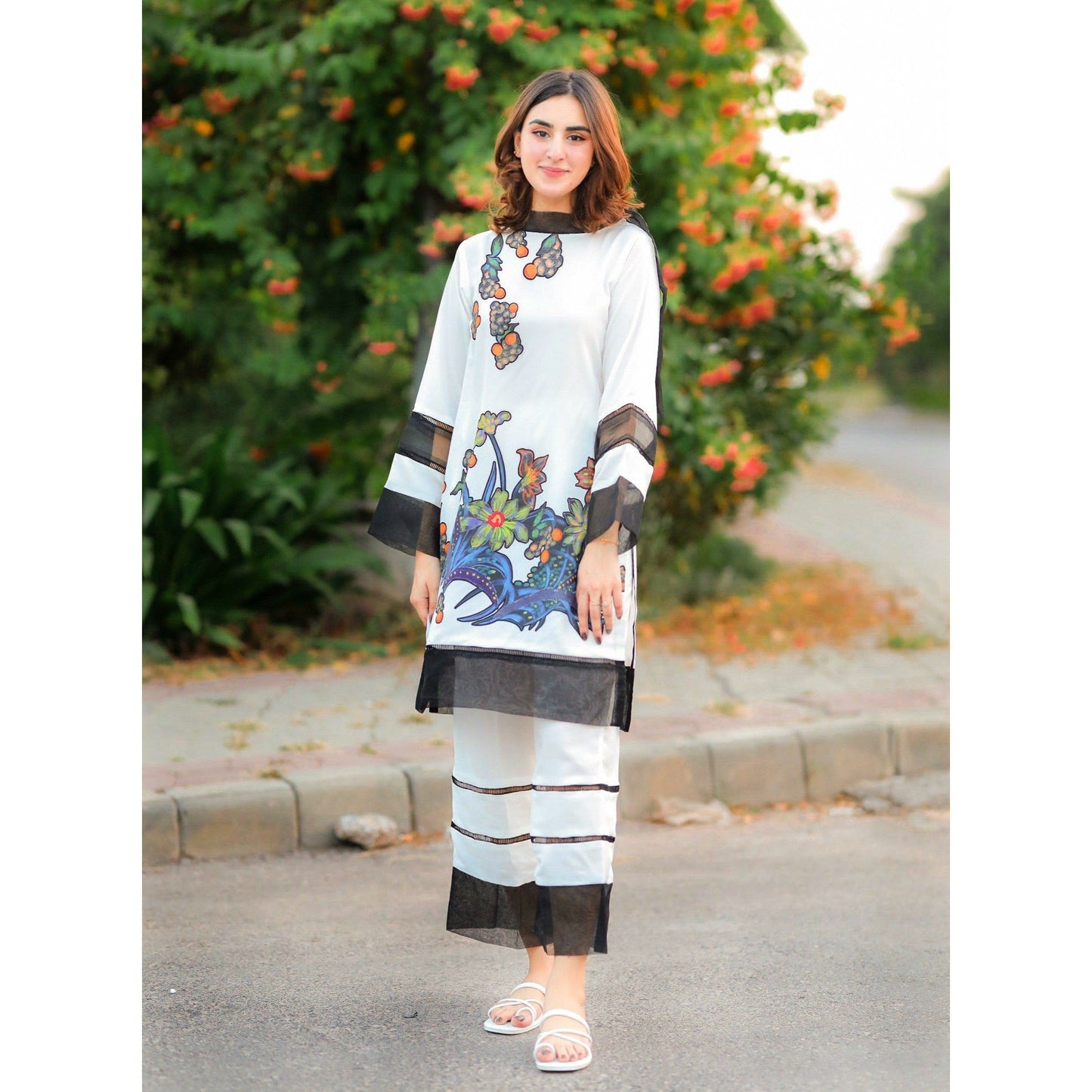 Chilgozay - Digital Aplic Cotton  Dress (CC-105)