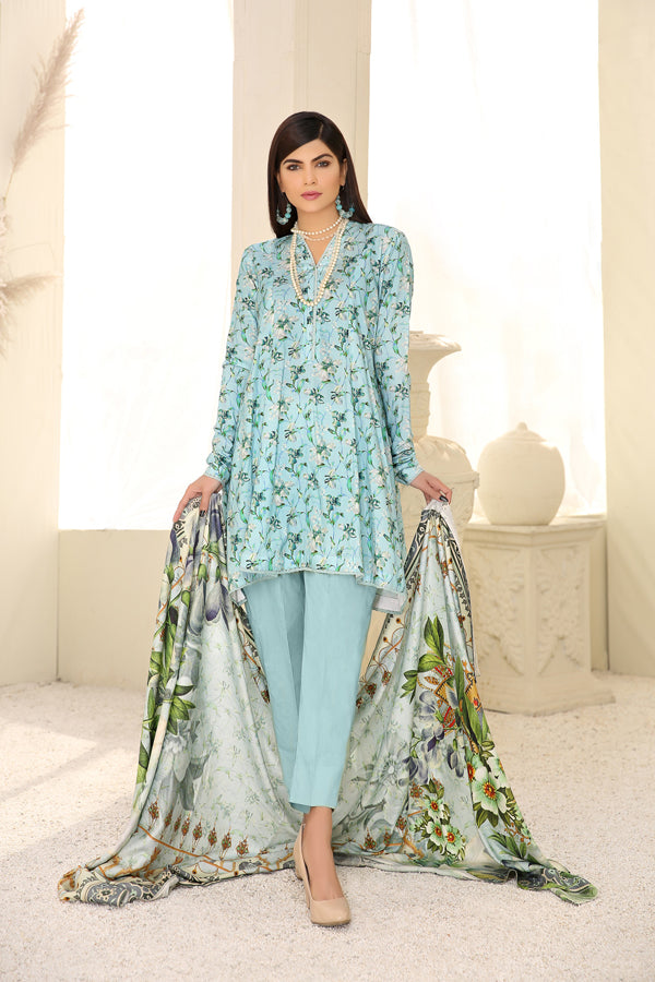Adan's Libas - D 3 - Digital Printed Linen 3PC