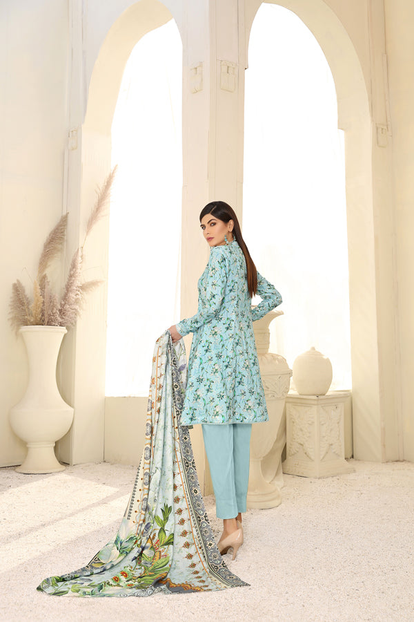 Adan's Libas - D 3 - Digital Printed Linen 3PC