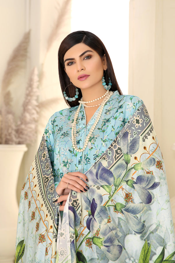Adan's Libas - D 3 - Digital Printed Linen 3PC