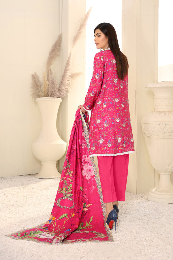 Adan's Libas - D 10 - Digital Printed Linen 3PC