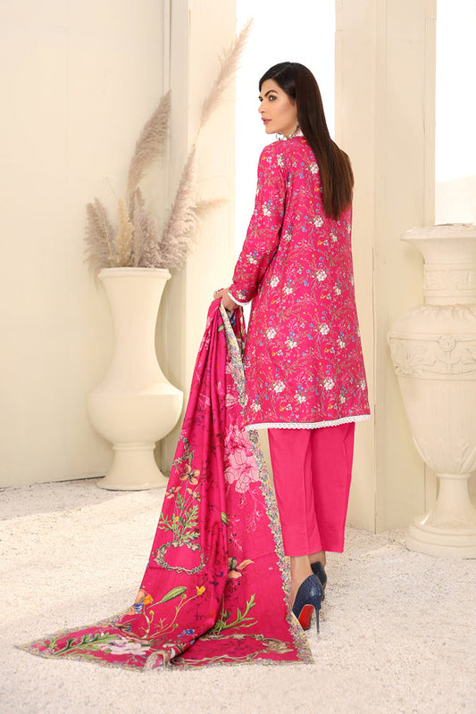 Adan's Libas - D 10 - Digital Printed Linen 3PC