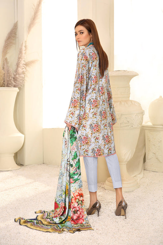 Adan's Libas - D 11 - Digital Printed Linen 3PC