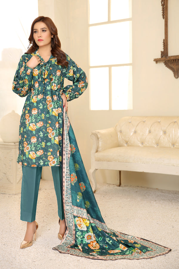 Adan's Libas - D 20 - Digital Printed Linen 3PC