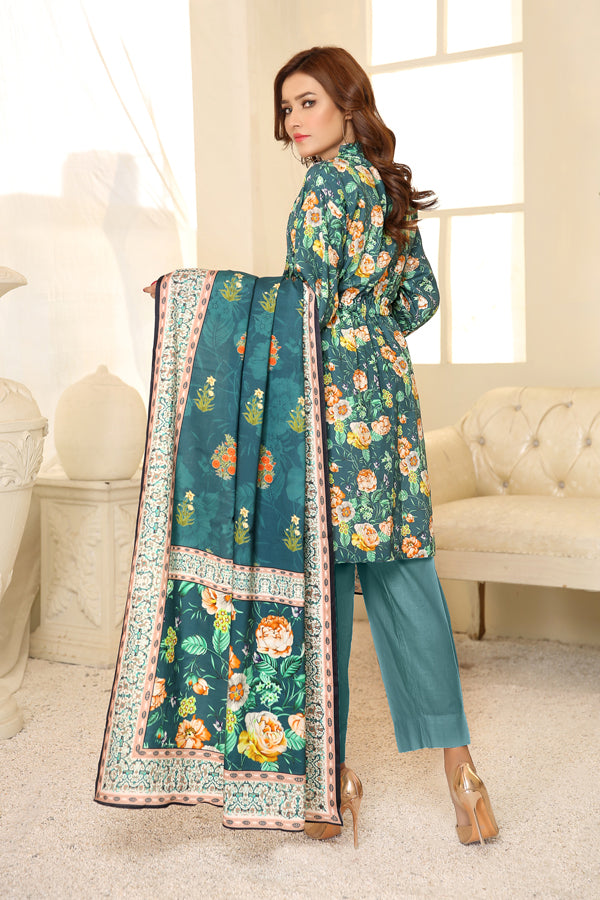 Adan's Libas - D 20 - Digital Printed Linen 3PC