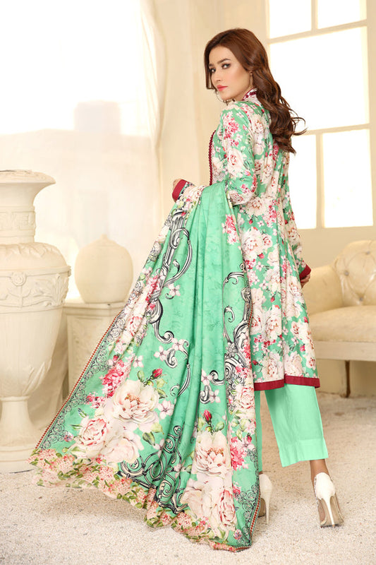Adan's Libas - D 22 - Digital Printed Linen 3PC