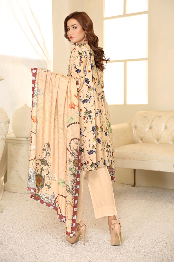 Adan's Libas - D 23 - Digital Printed Linen 3PC