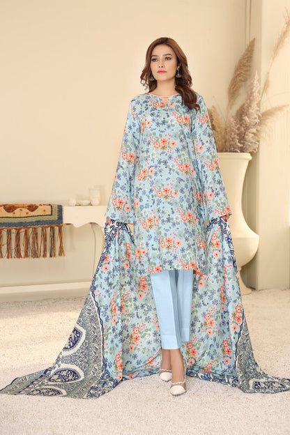 Adan's Libas - D 24 - Digital Printed Linen 3PC