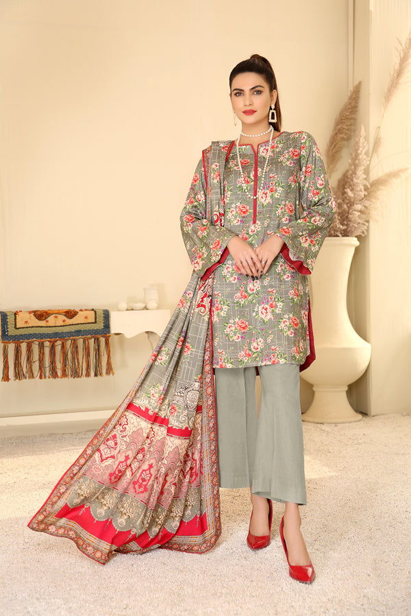 Adan's Libas - D 25 - Digital Printed Linen 3PC