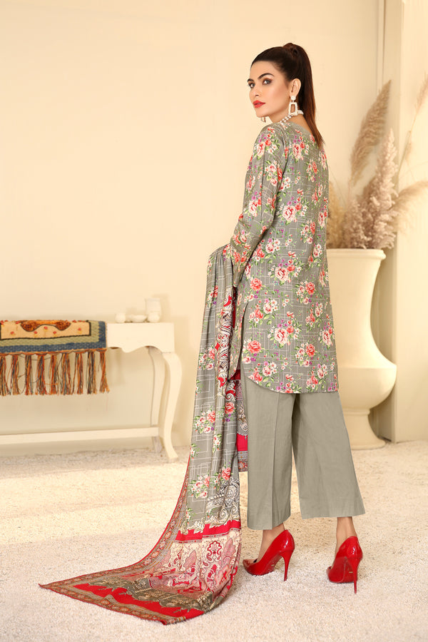 Adan's Libas - D 25 - Digital Printed Linen 3PC