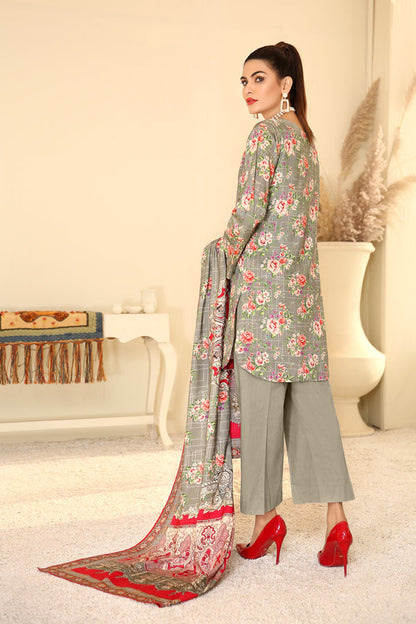 Adan's Libas - D 25 - Digital Printed Linen 3PC