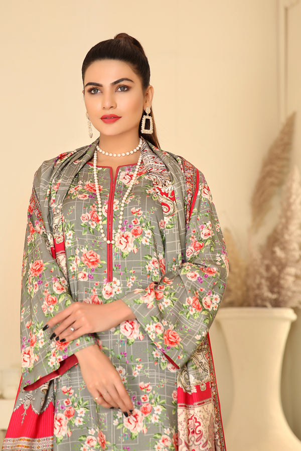 Adan's Libas - D 25 - Digital Printed Linen 3PC