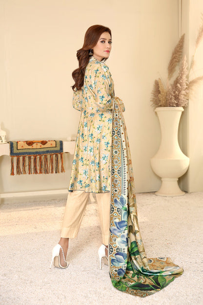 Adan's Libas - D 30 - Digital Printed Linen 3PC