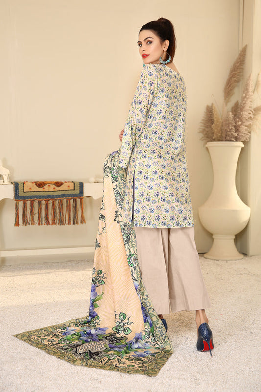 Adan's Libas - D 31 - Digital Printed Linen 3PC